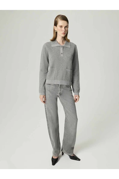 Nocturne Kadın Düğme Aksesuarlı Triko N26KD50153 ürün görseli 1