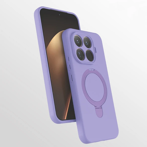 HEPTEKİLETİŞİM Xiaomi 15T Pro Kılıf M-safe Şarj Özellikli Standlı Kapak (SAMARA) ürün görseli 1