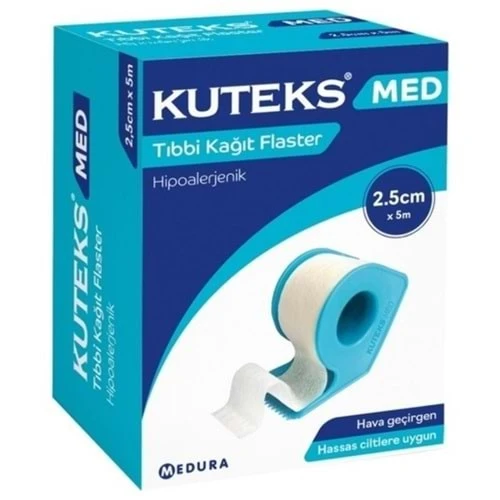 KUTEKS MED TIBBİ KAĞIT FLASTER 2.5CM X 5M ürün görseli 1
