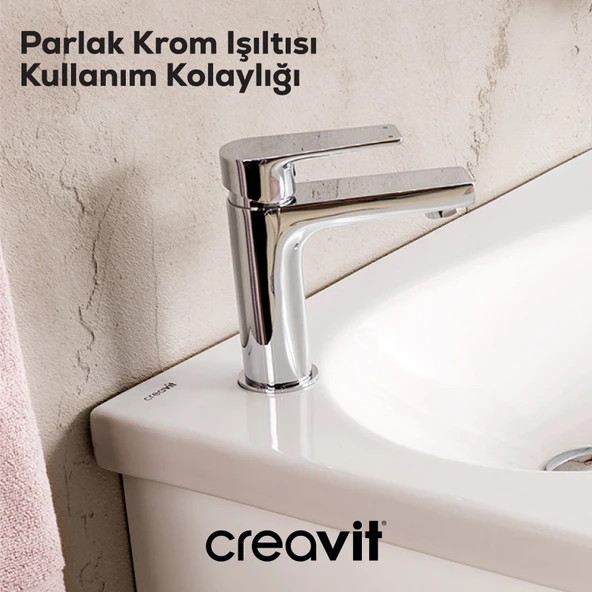 Sharp Lavabo Armatürü Krom - Resim 3