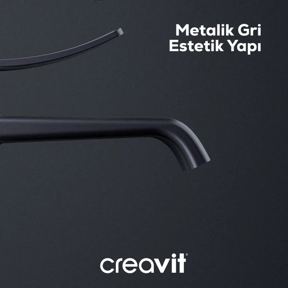 Lua Banyo Armatürü Metalik Gri - Resim 3