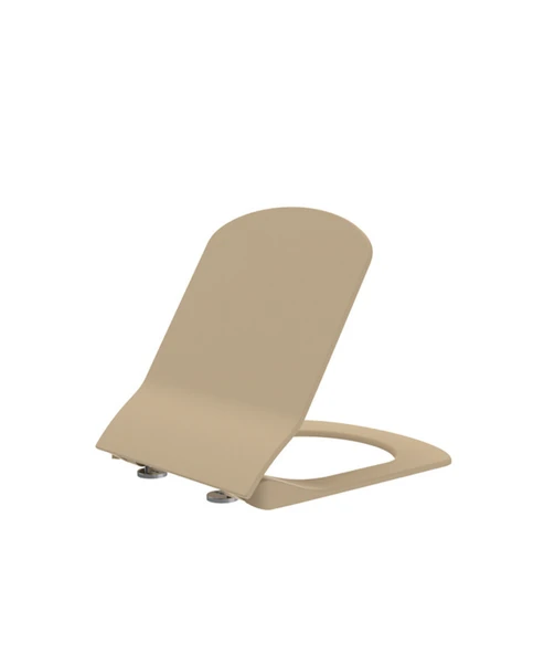 Elegant Duroplast Yavaş Kapanan Klozet Kapağı Mat Cappuccino ürün görseli 1
