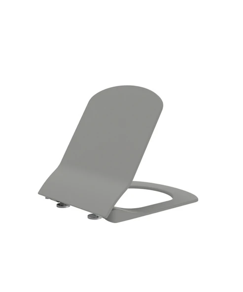 Elegant Duroplast Yavaş Kapanan Klozet Kapağı Cool Grey ürün görseli 1
