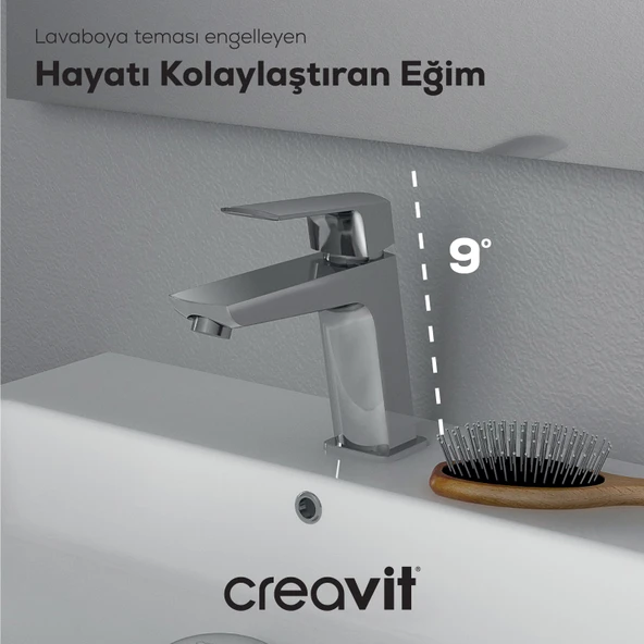 Slope Lavabo Armatürü Krom - Resim 4