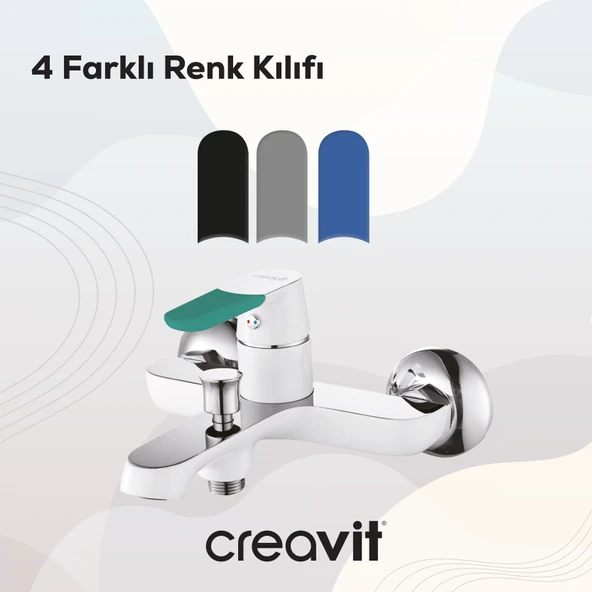 Creavit Stilo Banyo Armatürü Krom - Resim 4