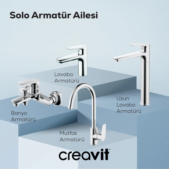 Solo Banyo Armatürü Krom - Resim 5