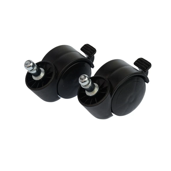 50mm Sandalye Tekerleği 11mm Pimli Geçme Teker Frenli 2'li ürün görseli 1