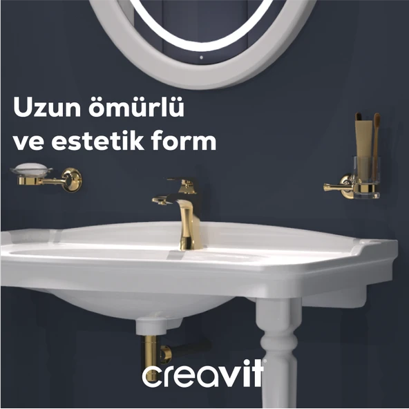 Lavabo Sifon 33 cm  G1 1/4 - Altın - Resim 3