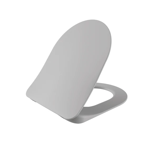 Duck Duroplast Yavaş Kapanan Klozet Kapağı Cool Grey ürün görseli 1