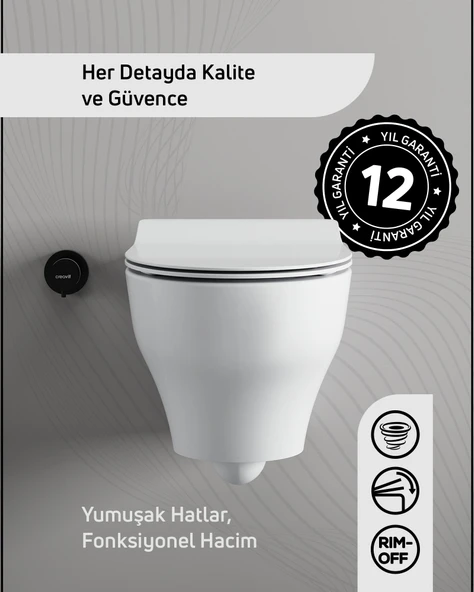 Ness Vortex Asma Klozet ve Kapak Seti ürün görseli 1