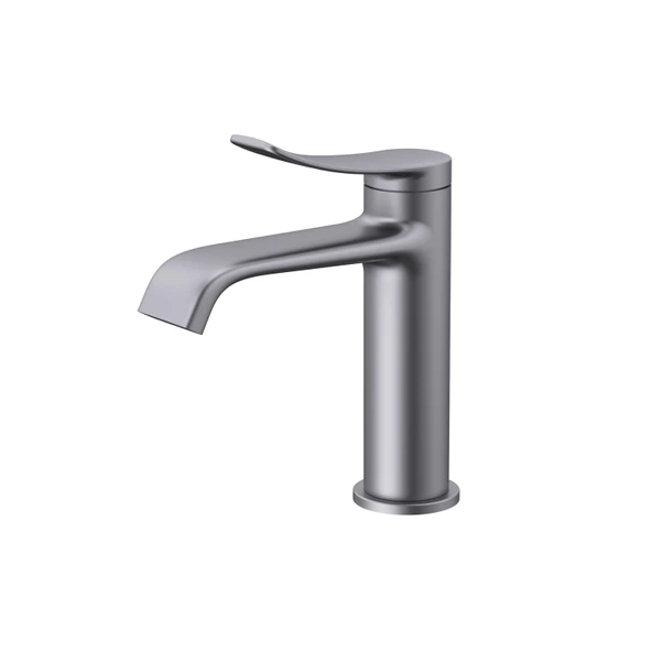 Lua Şelale Lavabo Armatürü Metalik Gri ürün görseli 1