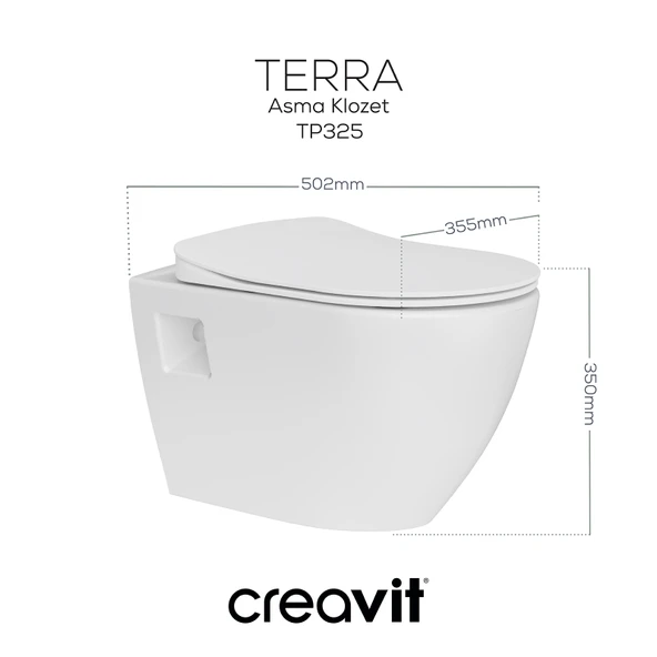 Terra Asma Klozet Gömme Rezervuarlı Set - Resim 2