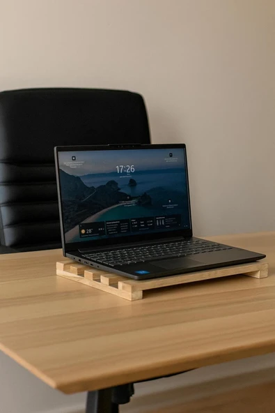 DEKORELA Ahşap Laptop Standı - Resim 2