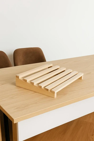 DEKORELA Ahşap Laptop Standı - Resim 2