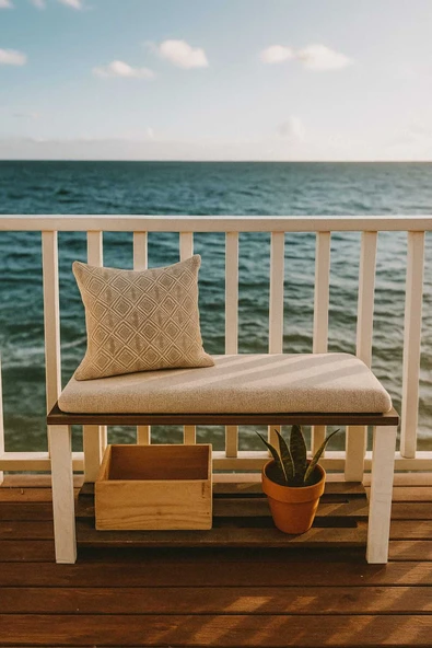 DEKORELA ÇOK AMAÇLI AHŞAP BENCH SMALL - Resim 8