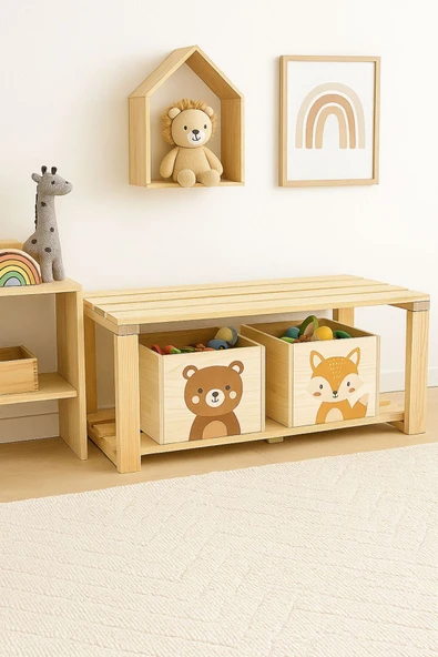 DEKORELA ÇOK AMAÇLI AHŞAP BENCH SMALL ürün görseli 1