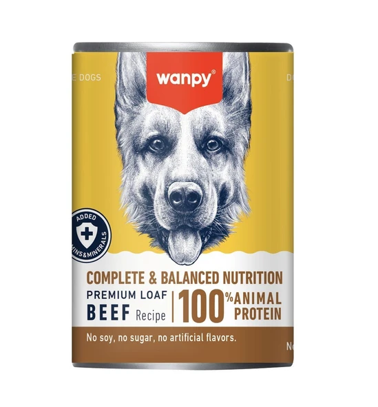 Wanpy Biftekli Tahılsız Yetişkin Köpek Konservesi 375 gr ürün görseli 1