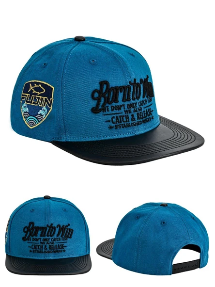 Fujin BTW Leather Visor Şapka Indigo ürün görseli 1