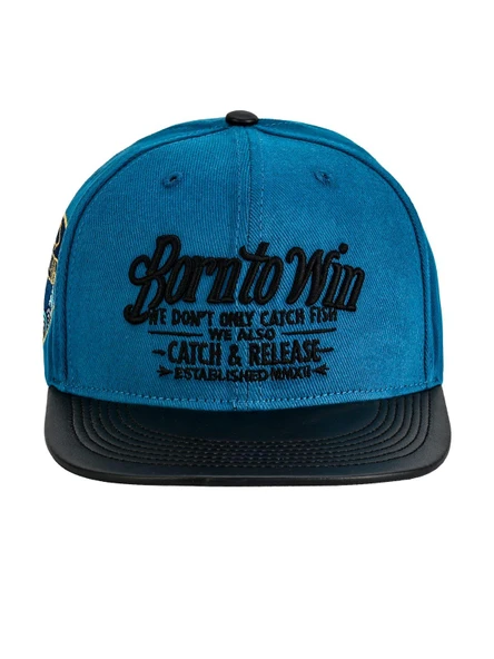 Fujin BTW Leather Visor Şapka Indigo - Resim 3