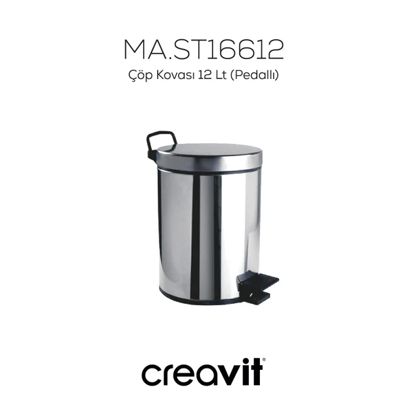 Çöp Kovası 12 Lt (Pedallı) - Resim 4