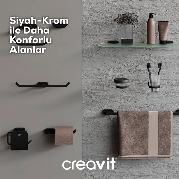 Planet İkili Askılık Mat Siyah - Resim 4