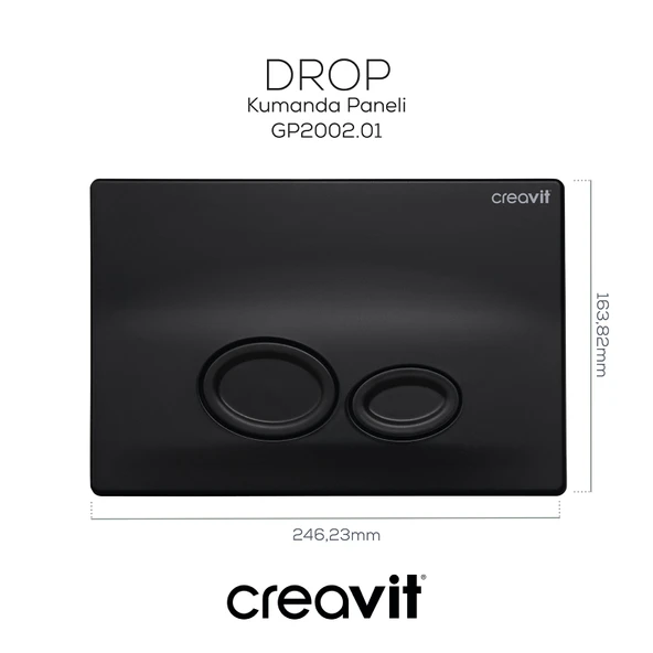 Drop Mat Siyah Boyalı Kumanda Paneli ürün görseli 1