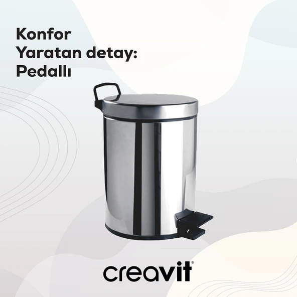 Çöp Kovası 5 Lt (Pedallı) - Resim 6