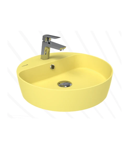 Loop 45cm Masa Üstü Çanak Lavabo Extra Limon Çiçeği ürün görseli 1