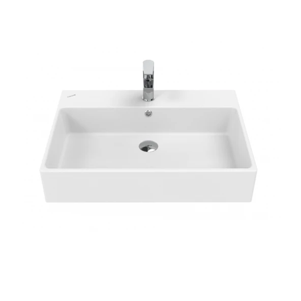 Next Tezgah Üzeri Kare Lavabo 70cm Beyaz ürün görseli 1