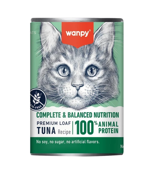 Wanpy Ton Balıklı Tahılsız Yetişkin Kedi Konservesi 375 gr ürün görseli 1