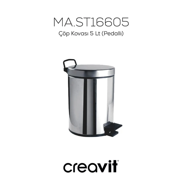 Çöp Kovası 5 Lt (Pedallı) - Resim 5