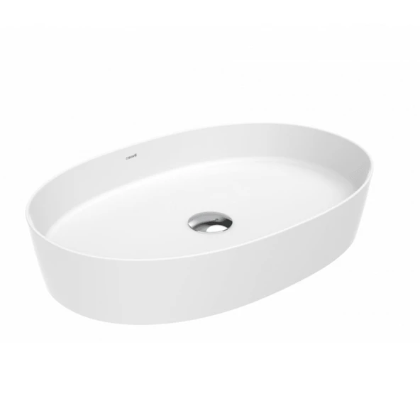 Loop Oval Çanak Lavabo 40x60 cm Beyaz ürün görseli 1