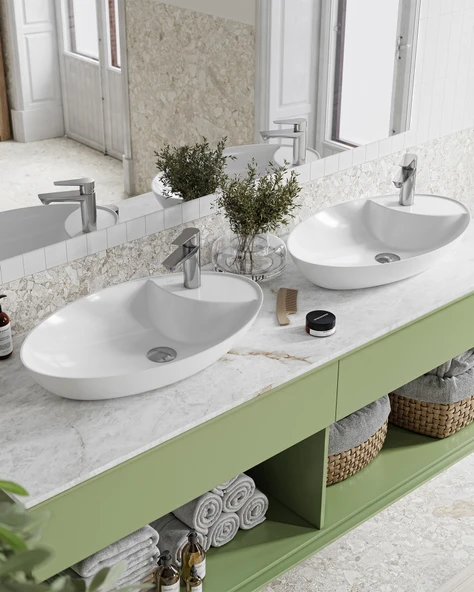 Petra Tezgah Üstü Lavabo 65 Cm. - Resim 4