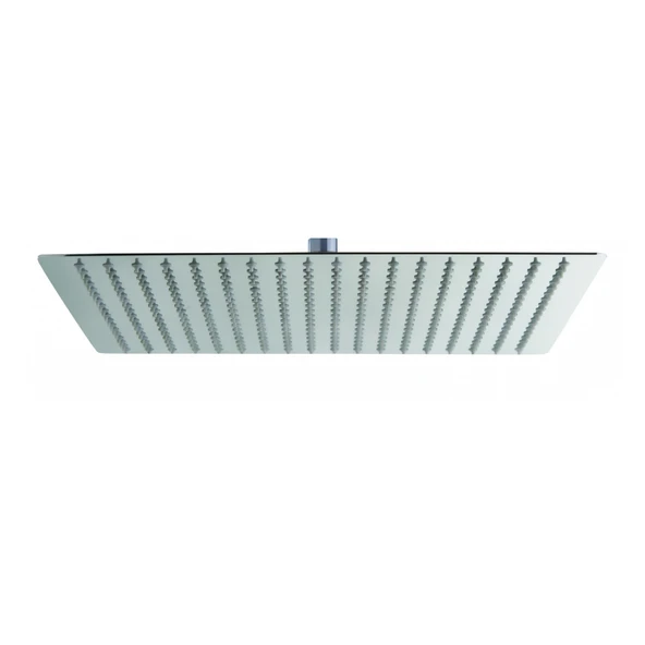 Paslanmaz Slim Tepe Duş Başlığı Kare 400mm ürün görseli 1