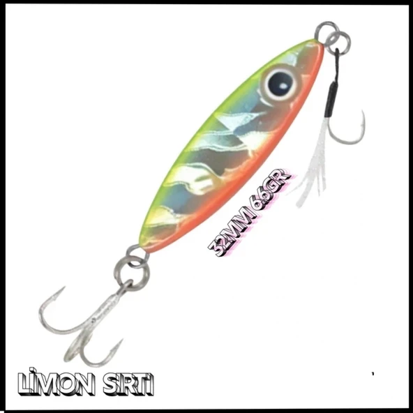 Uyguna-Yakala  32mm 6.6gr - Limon Sırtı Metal  Yem - YEM.785 ürün görseli 1