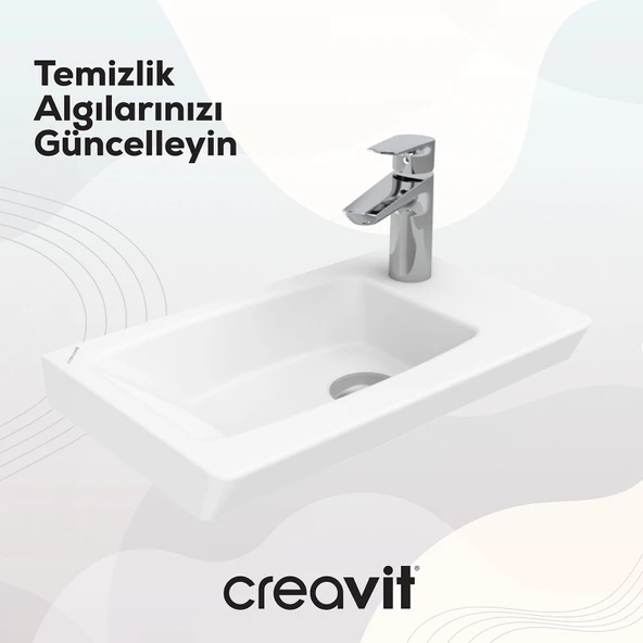 Memory Etajerli Lavabo 45 cm Beyaz - Resim 2