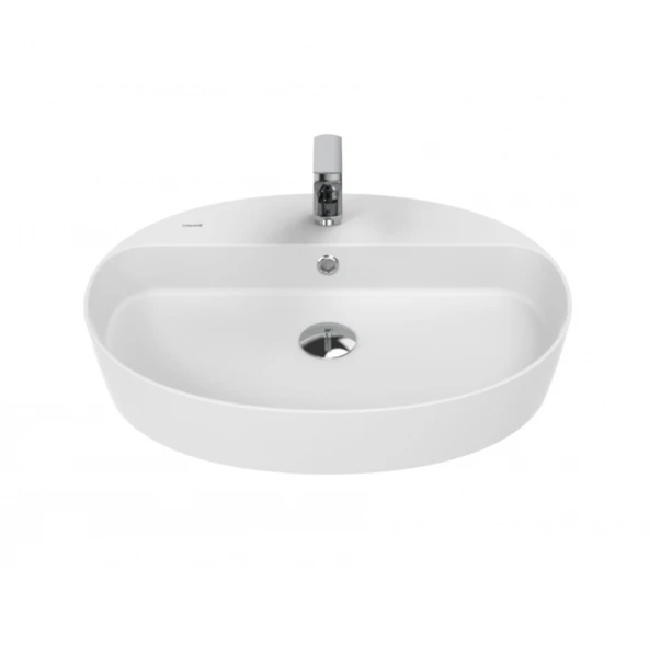Loop Oval Çanak Lavabo 40x60 cm Beyaz ürün görseli 1