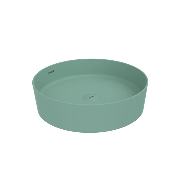 Loop Yuvarlak Masa Üstü Çanak Lavabo Ø45 cm Nil Yeşili ürün görseli 1