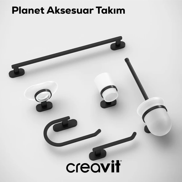 Planet Uzun Havluluk Mat Siyah - Resim 2