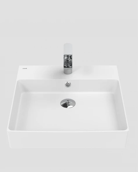 Volga 50*50 Tezgah Üstü Kare Lavabo ürün görseli 1