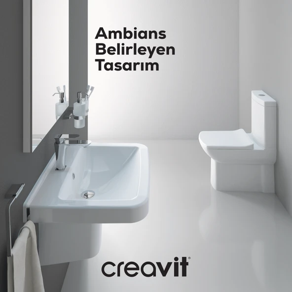 Creavit Lara Yarım Ayak Beyaz - Resim 2