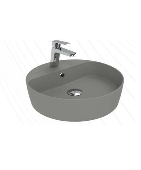 Loop 45cm Masa Üstü Çanak Lavabo Extra Cool Grey ürün görseli 1