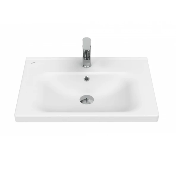 Eksen Etajerli Lavabo 65 cm Beyaz ürün görseli 1