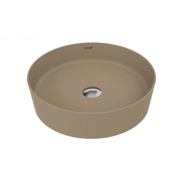 Loop Yuvarlak Çanak Lavabo Ø45 cm Mat Cappuccino ürün görseli 1