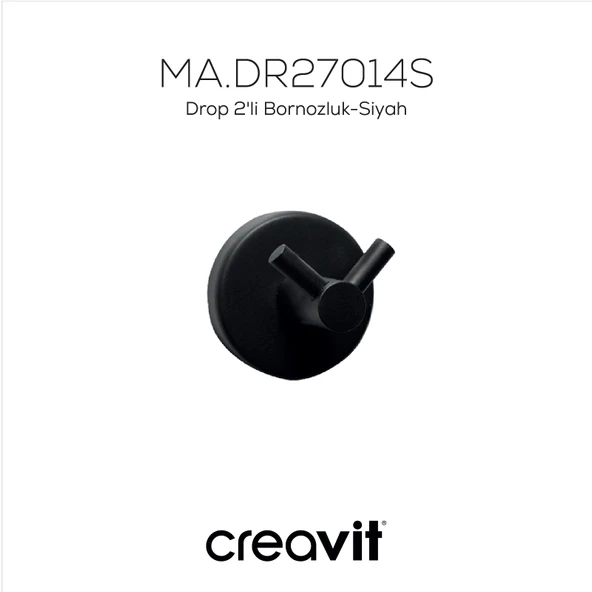 Drop 2'li Bornozluk-Siyah - Resim 3