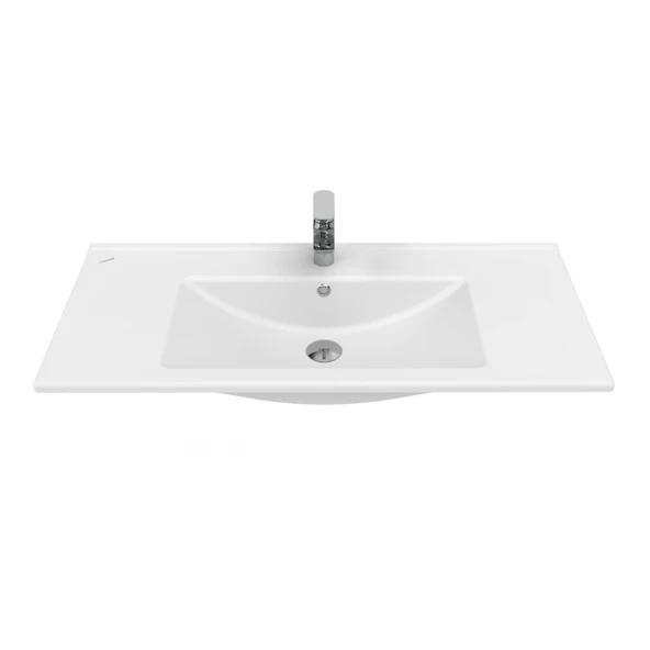 Su Etajerli Lavabo 100cm Beyaz ürün görseli 1