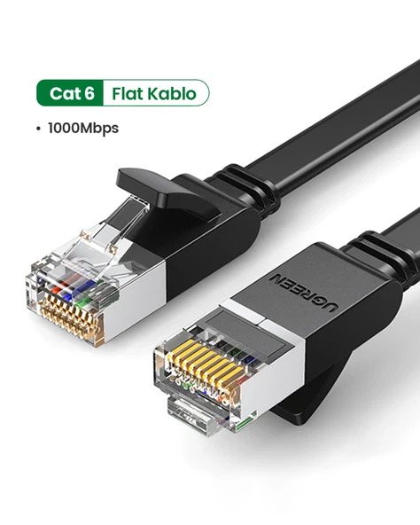 UGREEN CAT6 Flat Ethernet Kablosu, 20 Metre, 50181 - Resim 2