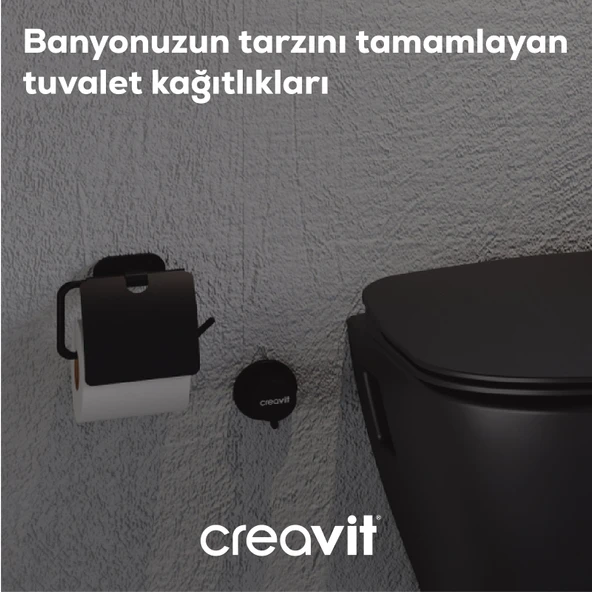 Drop Geniş Kapaklı Kağıtlık-Siyah - Resim 2