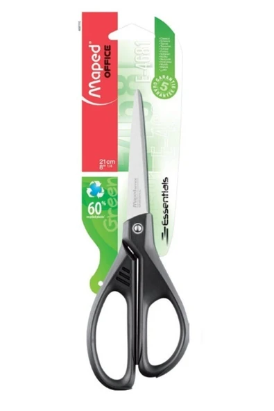 Maped Essentials Green Asimetrik Makas 21cm Blister 1 Adet 3154144681100 ürün görseli 1