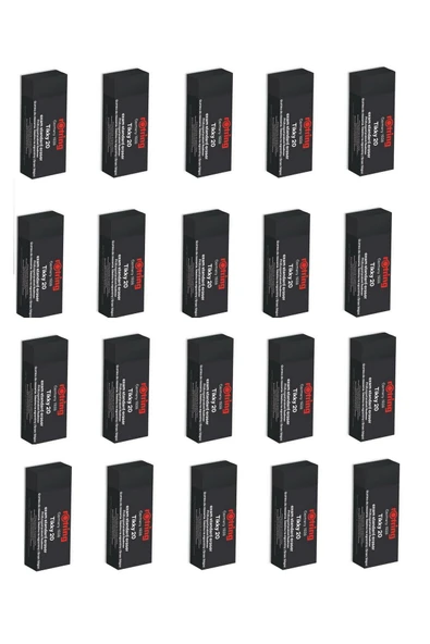 Rotring Tikky 20 Büyük Sınav Silgisi Siyah (2081889) 20 Li Kutu ürün görseli 1